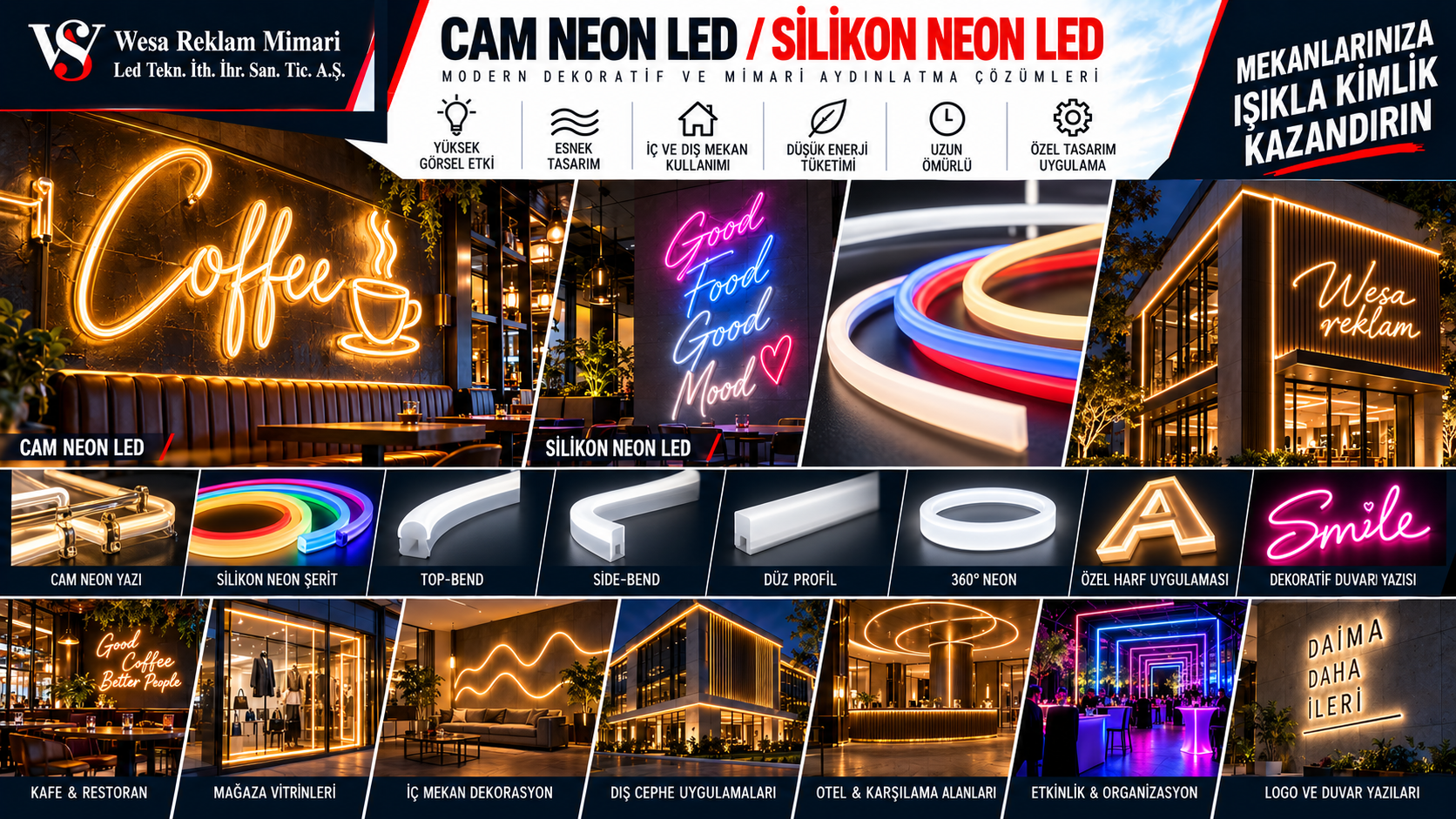 Cam Neon ve Neon LED Karşılaştırması: Hangi Aydınlatma Teknolojisini Seçmelisiniz?